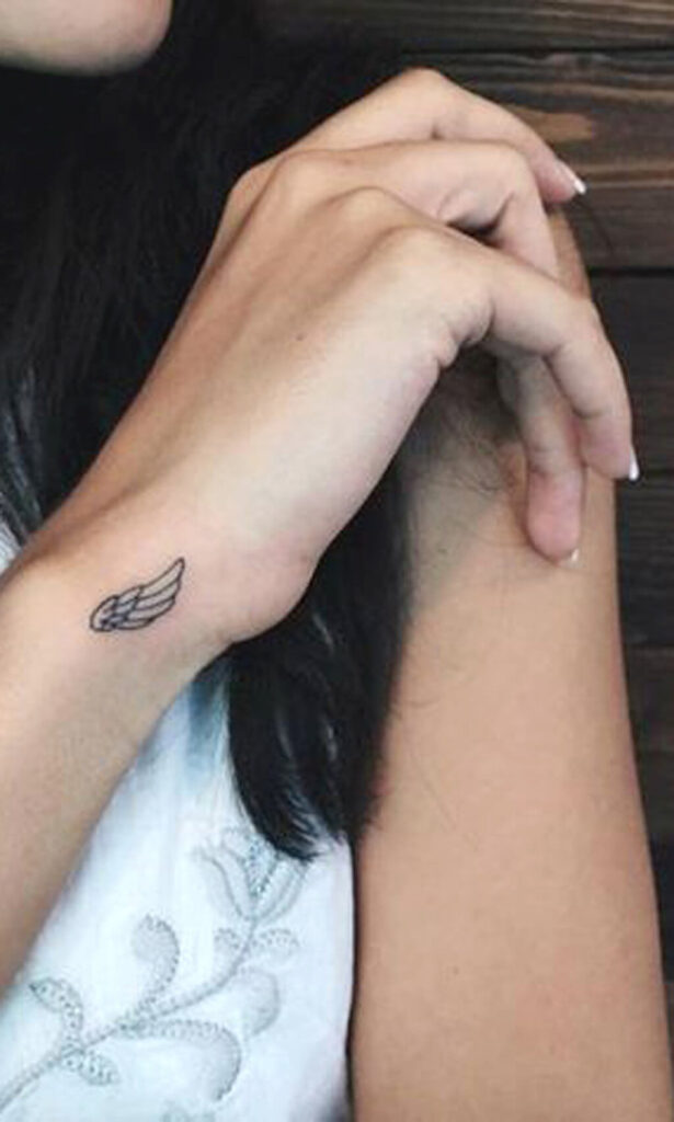 Small Angel Wings Tattoo 2