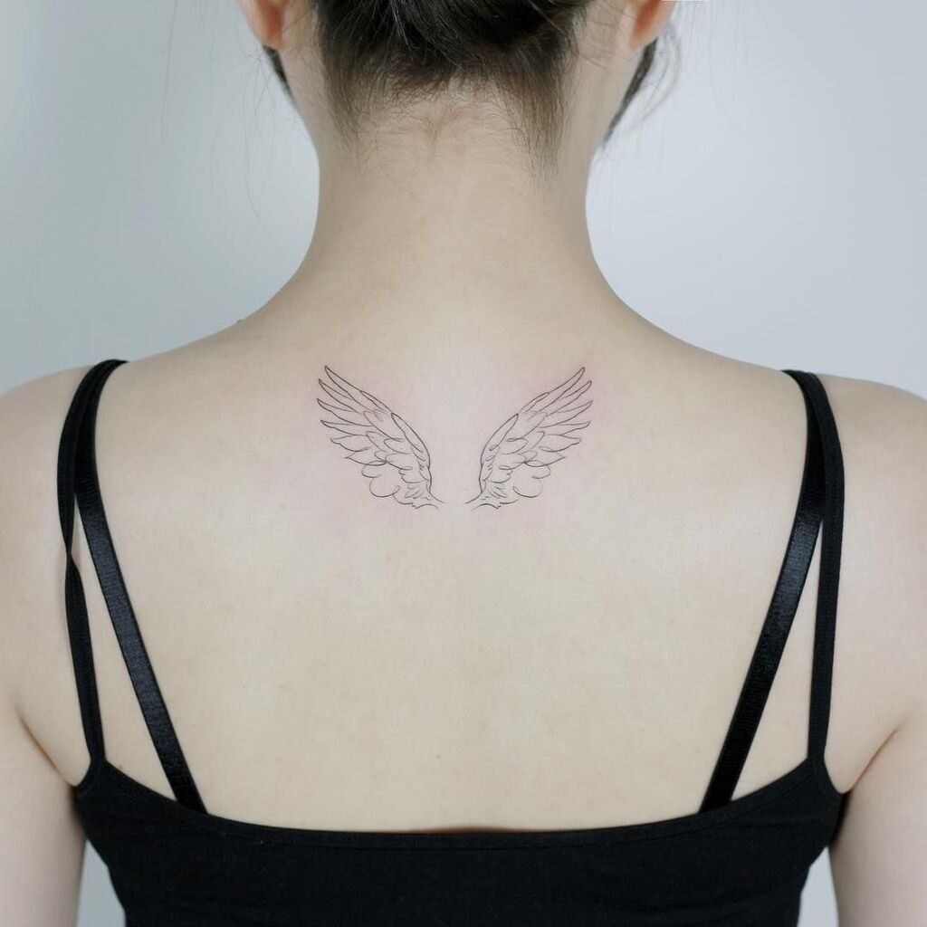 angel wings tattoos ideas 13