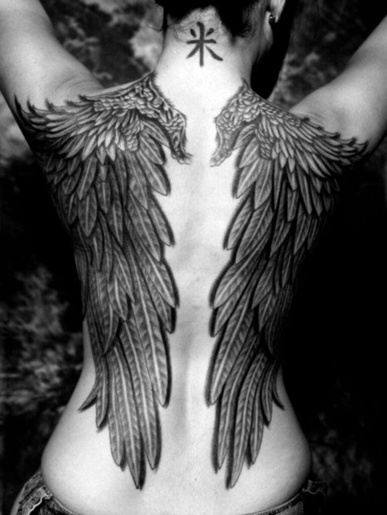 angel wings tattoos ideas 9