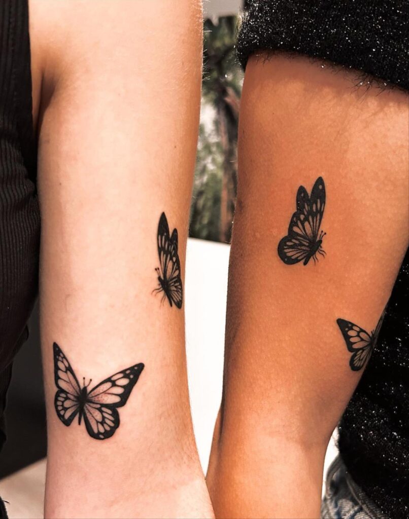 Arm butterfly tattoo ideas 5