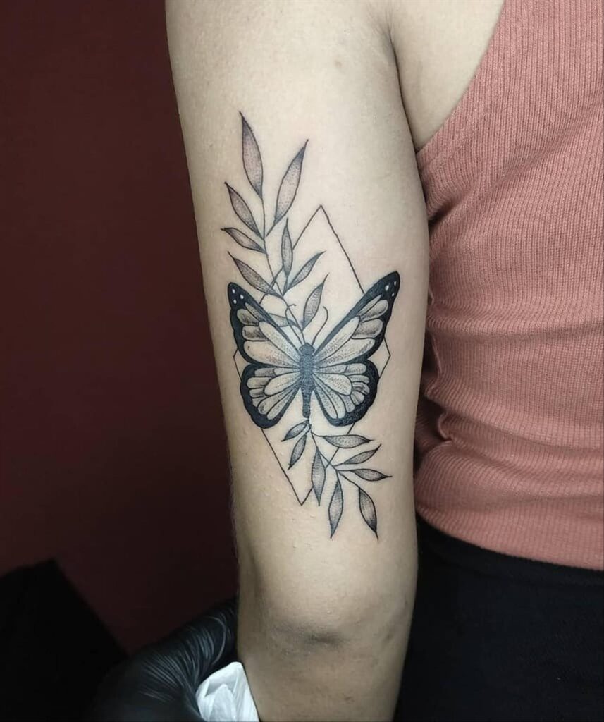 Arm butterfly tattoo ideas 8