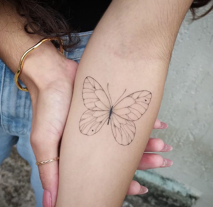 Butterfly Sleeve Tattoo 005