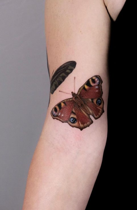 Butterfly Sleeve Tattoo 007