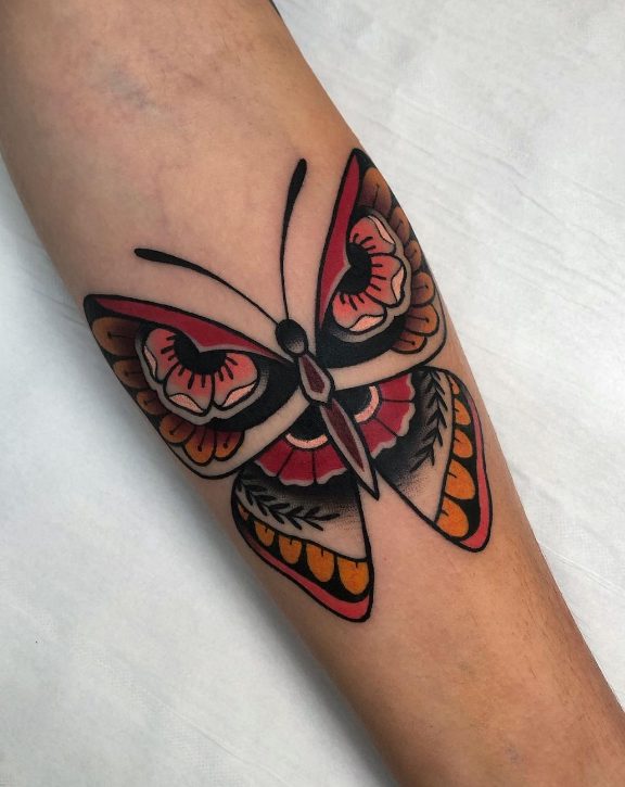 Butterfly Sleeve Tattoo 008