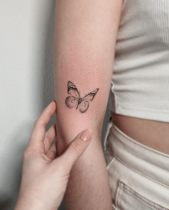 Butterfly Sleeve Tattoo 010
