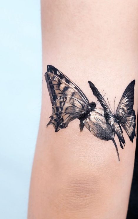 Butterfly Sleeve Tattoo 019