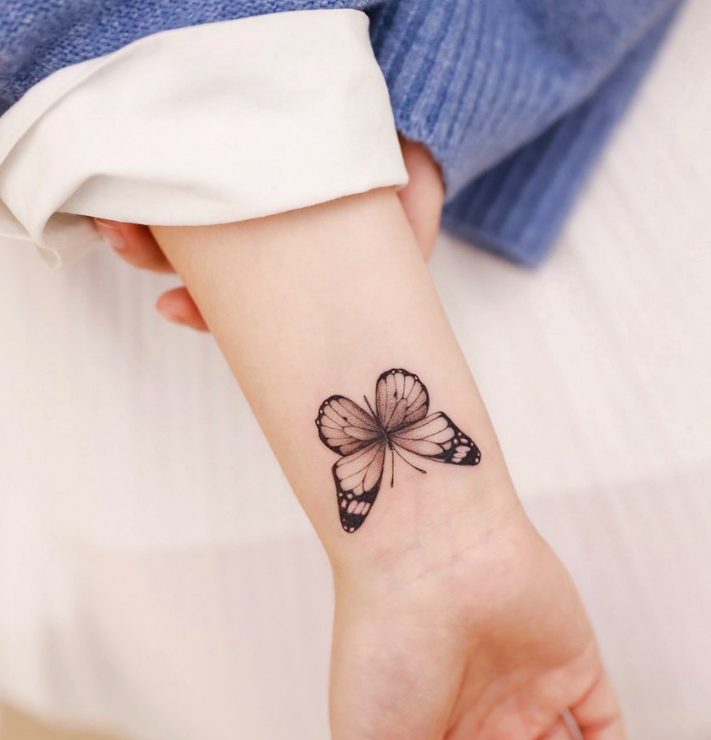 Butterfly Sleeve Tattoo 020