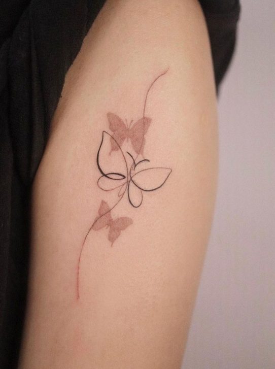 Butterfly Sleeve Tattoo 021
