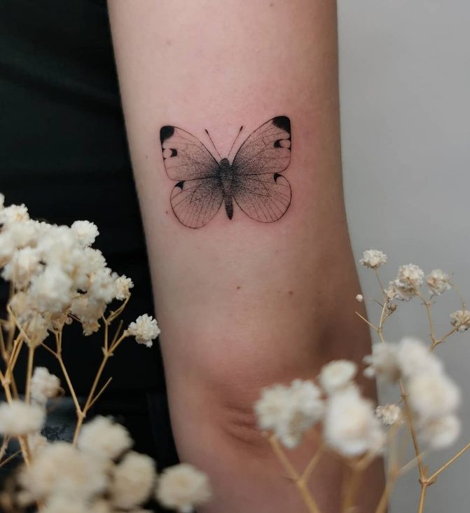 Butterfly Sleeve Tattoo 022