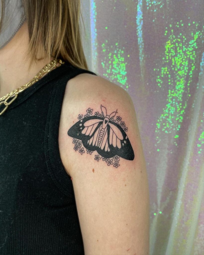 Cool butterfly shoulder tattoos 5