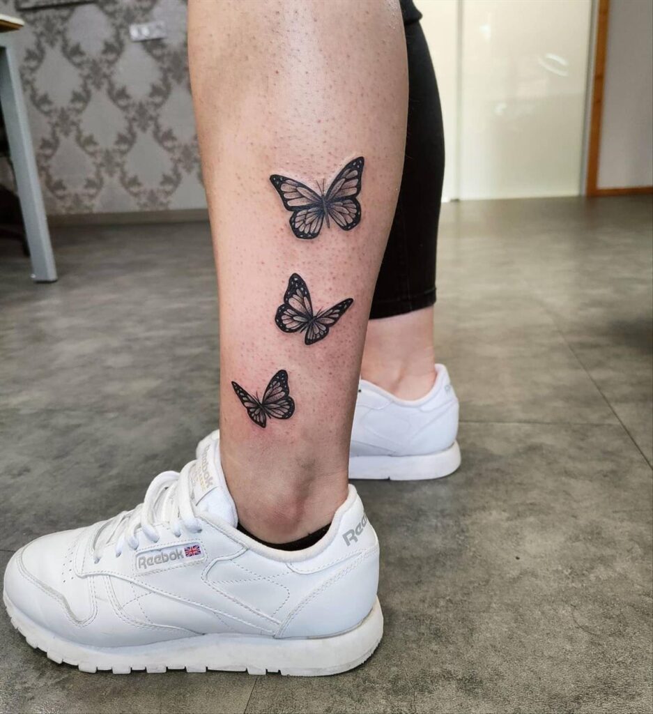 Foot tattoos with butterfly 4