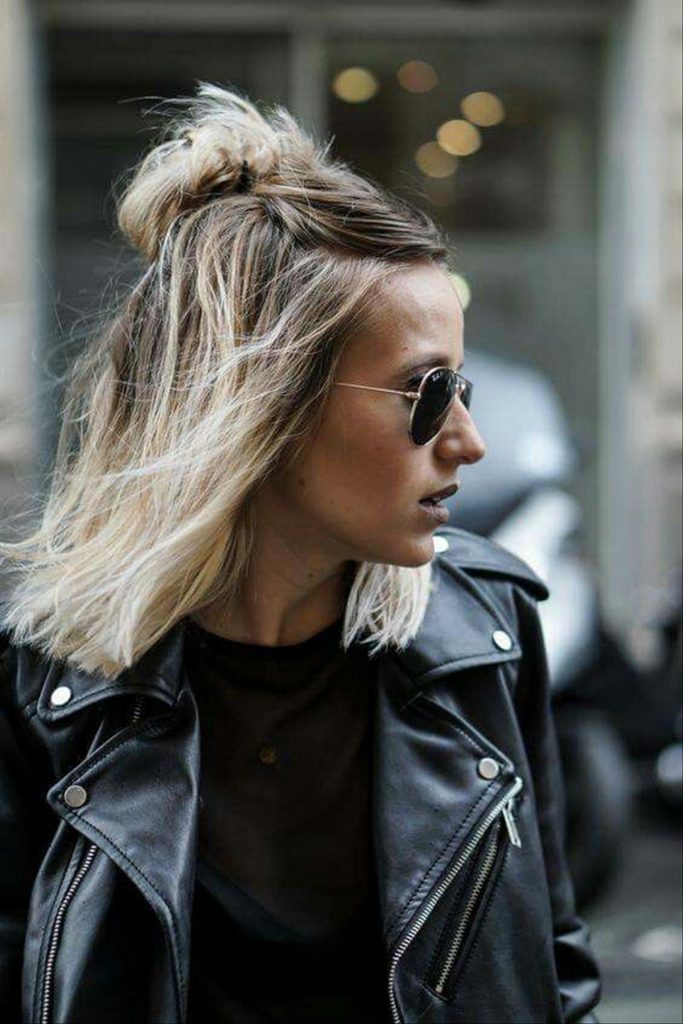 Knot top short hairstyles 3
