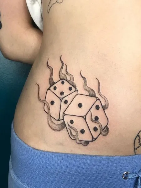 Flame Belly Tattoo